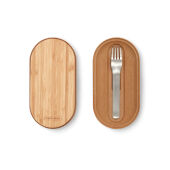 Black+Blum Stainless Steel Dubbele Bento Box, grijs