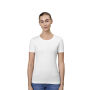 Stretch T-shirt | comfort | dames - Wit, XS