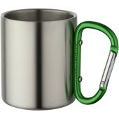 Alps 200 ml geïsoleerde beker met karabijnhaak - Groen