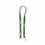 Polyester Pantone-gematchte zeefdruk keycord met 2 clips