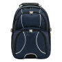 HYPE - Luxe polyester rugzak/ laptoptas blauw, zwart