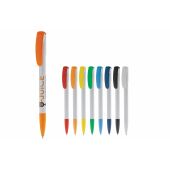 Balpen Deniro hardcolour - Wit / Oranje