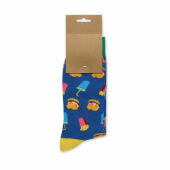 FUNNY M - Sokken met een grappig patroon - Royal Blauw
