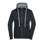 Ladies' Lifestyle Zip-Hoody black/grey-heather M