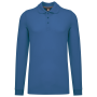 Polo lange mouwen Light Royal Blue S