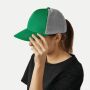 5-panel baseballcap UP TO DATE donkergroen, grijs
