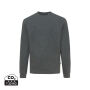 Iqoniq Denali gerecycled katoen sweater ongeverfd, heather anthracite (XL)