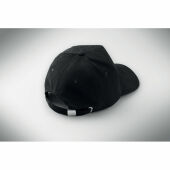 WALE - 5 panelen corduroy baseballcap - Zwart