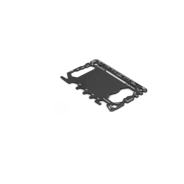 PEEBLES. Multifunctionele kaart van roestvrij staal met 20 functies