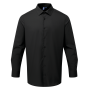 RECYCLIGHT herenoverhemd van popeline met lange mouwen Black S