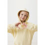 IQONIQ Yengo kids recycled katoen hoodie met steekzakken, cream yellow (910)