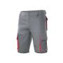 TWO-TONE MULTI-POCKET BERMUDA SHORTS, GREY/RED, 34, VELILLA
