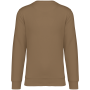 Ecologische uniseks sweater met ronde hals Dark camel XXS