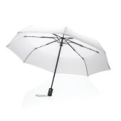 21" Impact AWARE™ RPET 190T auto open/dicht paraplu, wit