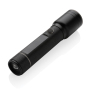 RCS recycled aluminum USB-rechargeable heavy duty torch, black
