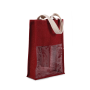 Flessentas van jute Cherry Red / Gold One Size