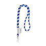Polyester 2-kleurige koord-lanyard met full color label