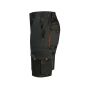 TWO-TONE MULTI-POCKET BERMUDA SHORTS, BLACK/ORANGE, 34, VELILLA