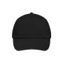 5 Panel Promo Cap Lightly Laminated black one size