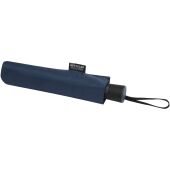 Agnes 21" opvouwbare paraplu met automatische opening van RPET - Marineblauw Agnes 21" opvouwbare paraplu met automatische opening van RPET - Marineblauw