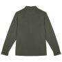 Ecologisch verwassen herenoverhemd in geborsteld fleece washed organic khaki XXL