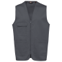 Gilet polykatoen multizakken Convoy Grey XS