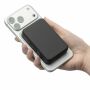 Gerecyclede draadloze oplader powerbank Meno zwart