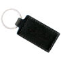 Sleutelhanger P02016, Leder, Zwart