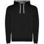Urban men's hoodie - Solid black/Marl Grey - XS