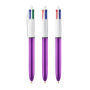 BIC® 4 Colours Shine balpen 4 Colours Shine BP LP Purple_UP white_RI white