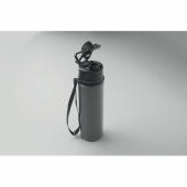 LETT - Opvouwbare siliconen sportfles - Steengrijs LETT - Opvouwbare siliconen sportfles - Steengrijs