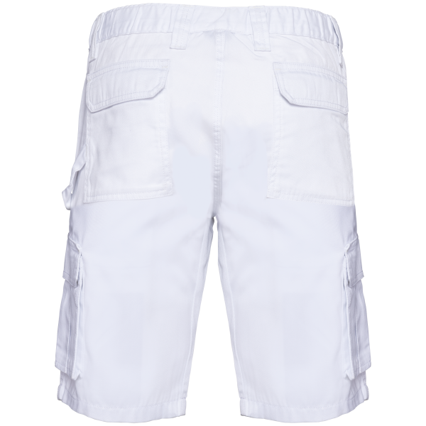 Ecologische heren bermuda met meerdere zakken White 5XL Ecologische heren bermuda met meerdere zakken White 5XL