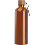 Drinkfles van rvs met karabijnhaak, 750 ml