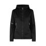 Softshell jas | lichtgewicht | dames - Zwart, 2XS