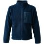 Unisex Full Zip Borg Fleece Jacket, Navy, XL, Ravine