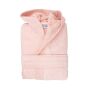Bathrobe Deluxe Hooded Velours, 450 gr/m², Salmon Pink XXL/3XL