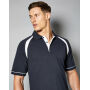 Classic Fit Oak Hill Polo - Black/Bright Red - 2XL