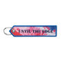 Full color bedrukte sleutelhanger met driehoekig uiteinde