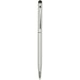 Ore aluminium balpen met stylus (blauwe inkt) - Zilver
