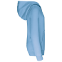 Kinder Sweater met gecontrasteerde capuchon Sky Blue / White 12/14 jaar Kinder Sweater met gecontrasteerde capuchon Sky Blue / White 12/14 jaar