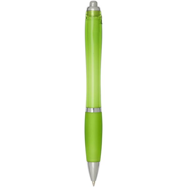Nash RCS balpen van gerecycled plastic met gekleurde behuizing en grip (zwarte inkt) - Lime Nash RCS balpen van gerecycled plastic met gekleurde behuizing en grip (zwarte inkt) - Lime
