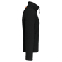 Microfleece met rits en raglanmouwen heren Black 3XL