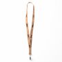 Zeefdruk lanyard van kurk en polyester Zeefdruk lanyard van kurk en polyester