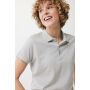 IQONIQ Yosemite dames recycled katoen pique polo, heather grey (XXXL)