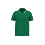 Herenpolo met korte mouwen en contrasterende bies Kelly Green / White S