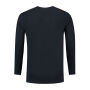 L&S T-shirt Crewneck cot/elast LS for him 296c Dark Navy-S