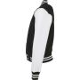 Kids´ Organic Sweat College Jacket black/white 110/116