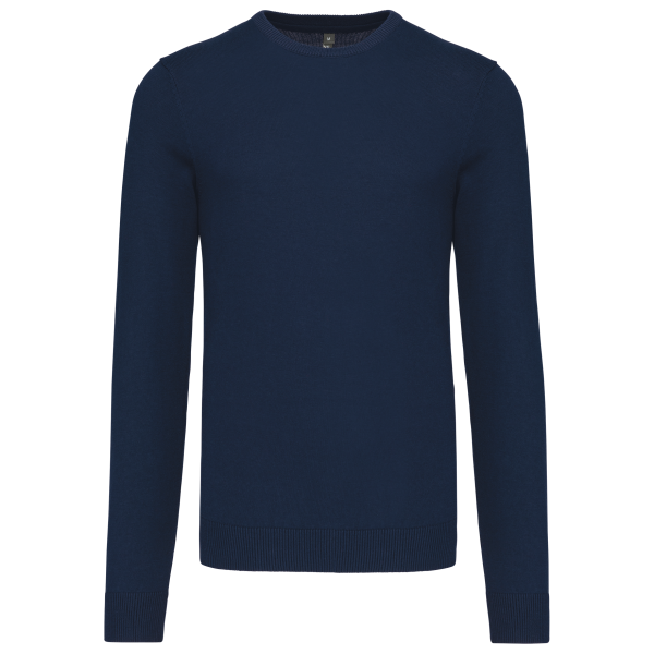 Herenpullover met ronde hals Navy L Herenpullover met ronde hals Navy L