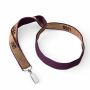 Zeefdruk lanyard van kurk en polyester Zeefdruk lanyard van kurk en polyester