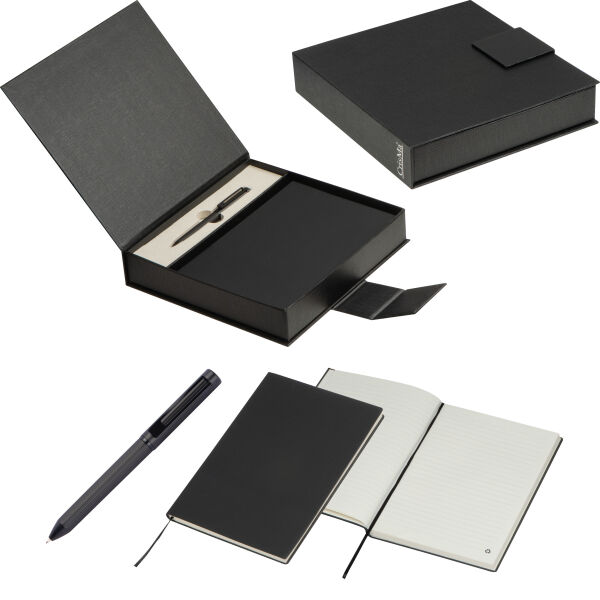 Set van notitieboekje en pen